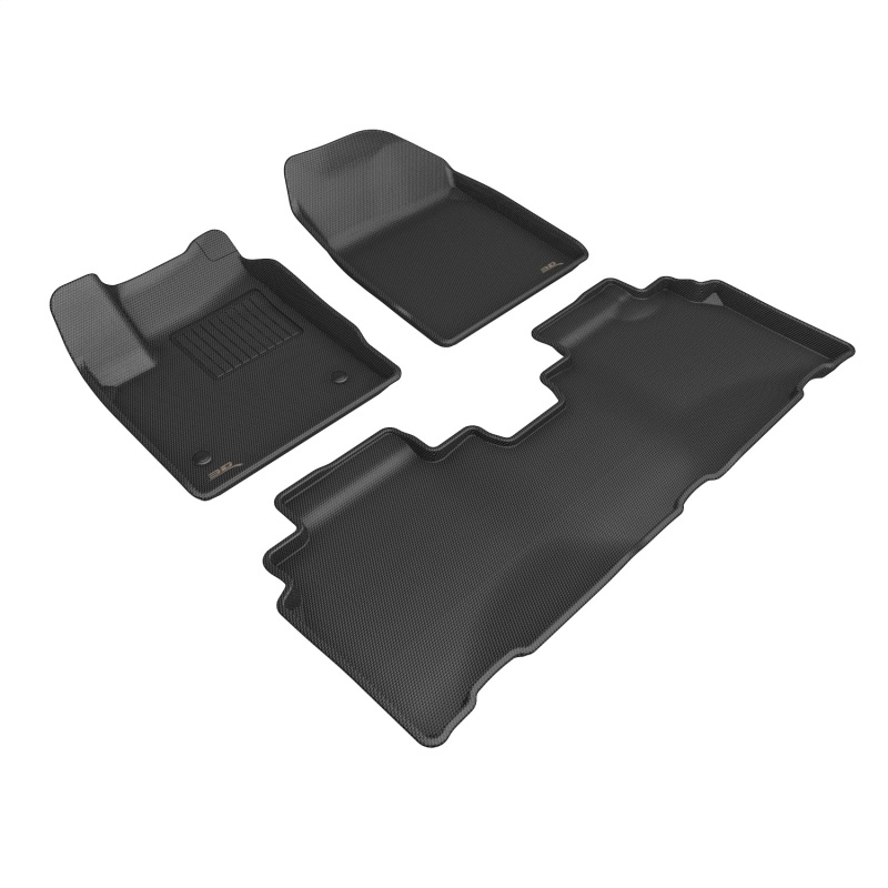 Honda Prologue Floor Mats - Front + Rear - 3D MAXpider - KAGU Series - Black - `24-`25 Honda Prologue Floor Mats - Front + Rear - 3D MAXpider - KAGU Series - Black - `24-`25